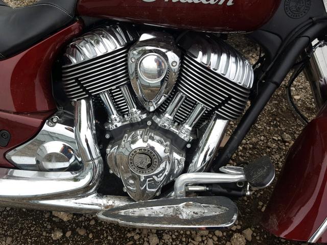 56KCCAAA0J3357707 - 2018 INDIAN MOTORCYCLE CO. CHIEF CLAS RED photo 7