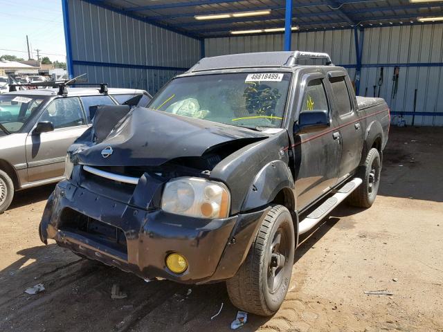 1N6ED27Y01C388104 - 2001 NISSAN FRONTIER C BLACK photo 2