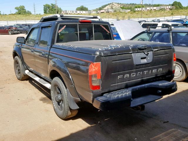 1N6ED27Y01C388104 - 2001 NISSAN FRONTIER C BLACK photo 3