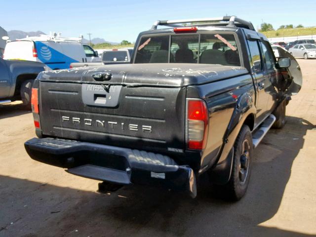 1N6ED27Y01C388104 - 2001 NISSAN FRONTIER C BLACK photo 4