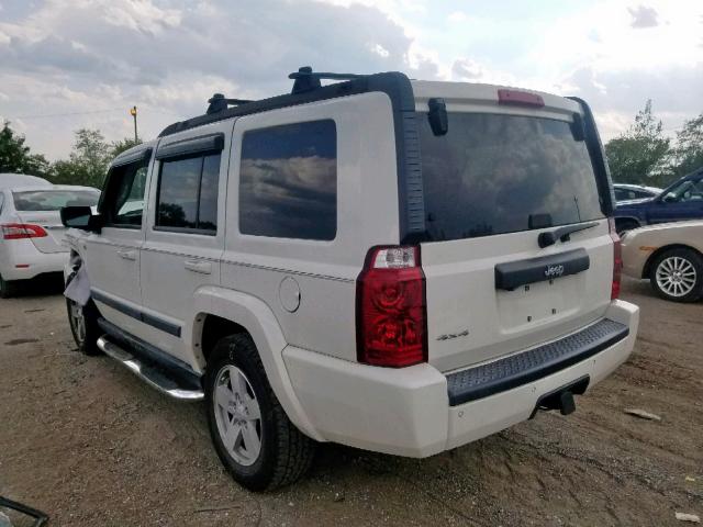 1J8HG48K68C162343 - 2008 JEEP COMMANDER თეთრი ფოტო 3