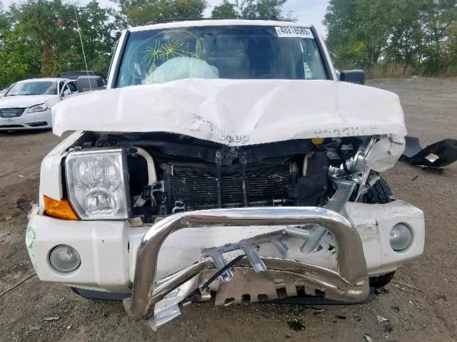 1J8HG48K68C162343 - 2008 JEEP COMMANDER თეთრი ფოტო 9