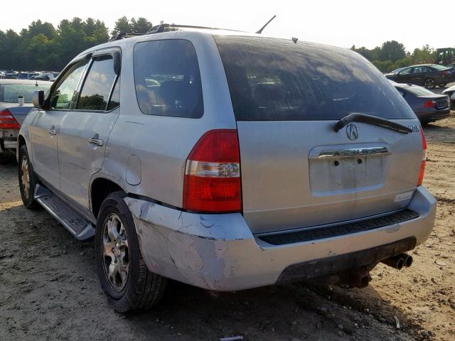 2HNYD186X2H522066 - 2002 ACURA MDX TOURIN GRAY photo 3