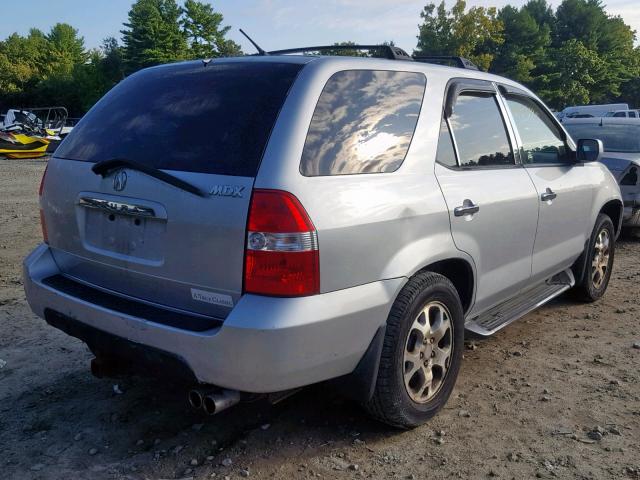 2HNYD186X2H522066 - 2002 ACURA MDX TOURIN GRAY photo 4