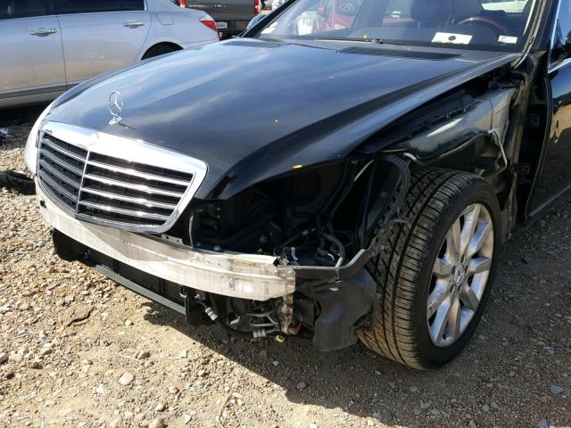 WDDNG71X27A039690 - 2007 MERCEDES-BENZ S 550 BLACK photo 9