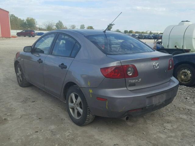 JM1BK12F061530529 - 2006 MAZDA 3 I GRAY photo 3