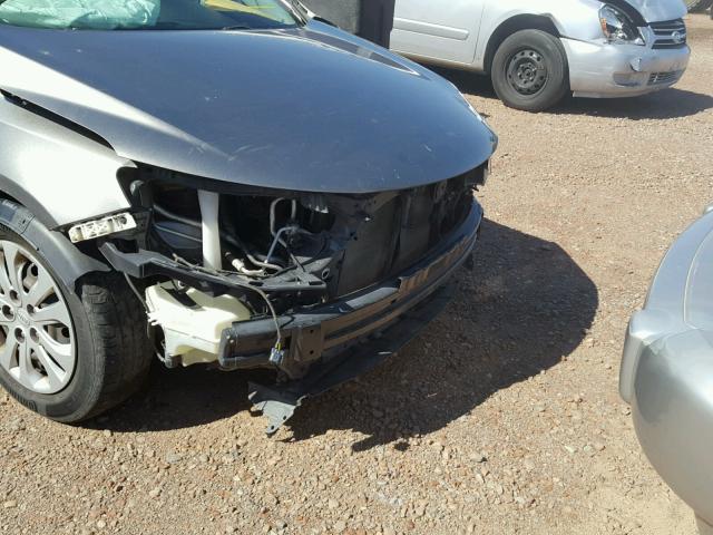 KNAFU4A27A5237351 - 2010 KIA FORTE EX GRAY photo 9