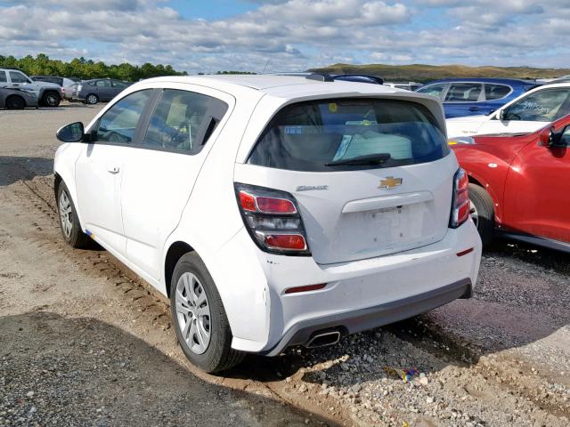 1G1JG6SB0K4104770 - 2019 CHEVROLET SONIC WHITE photo 3