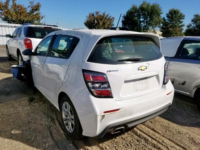 1G1JG6SHXJ4104942 - 2018 CHEVROLET SONIC WHITE photo 3