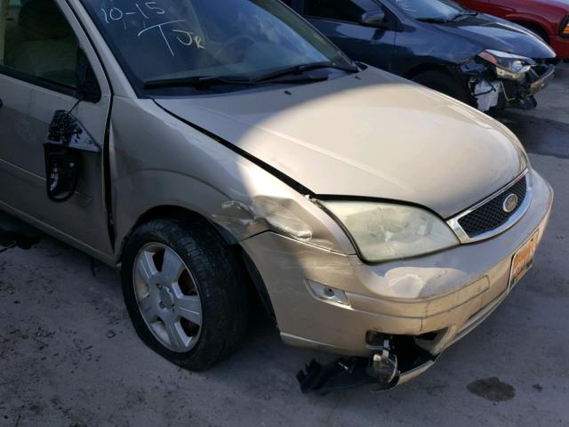 1FAFP34N07W243396 - 2007 FORD FOCUS ZX4 BEIGE photo 9