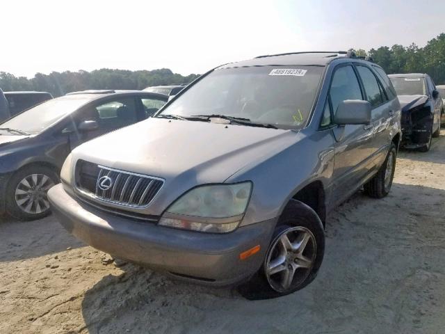 JTJGF10U510114970 - 2001 LEXUS RX 300 GRAY photo 2