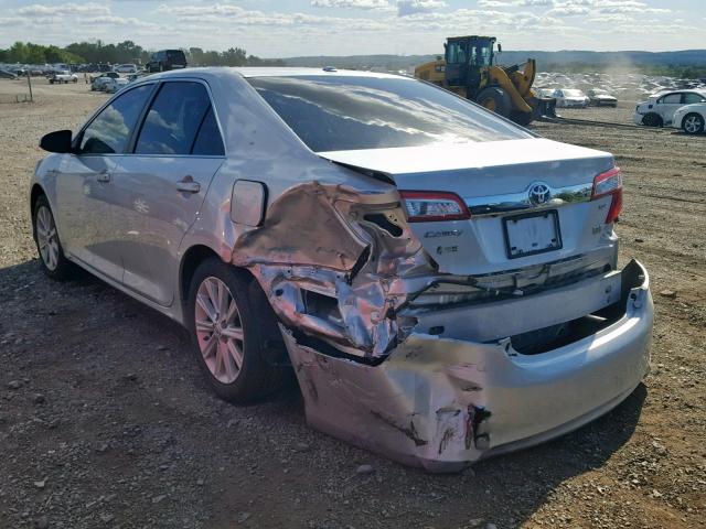 4T1BD1FK6DU096769 - 2013 TOYOTA CAMRY HYBR SILVER photo 3