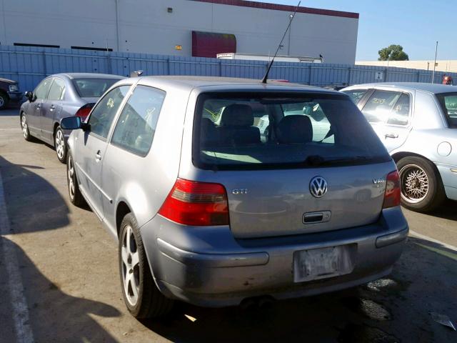 9BWDH61J734011200 - 2003 VOLKSWAGEN GTI VR6 SILVER photo 3