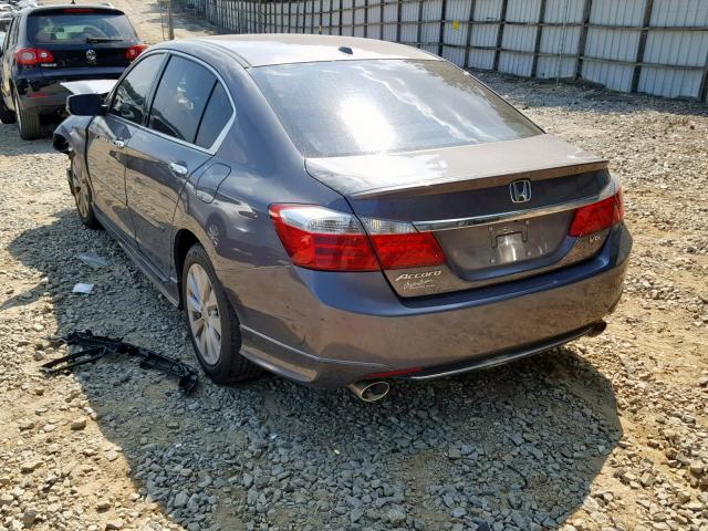 1HGCR3F82FA034317 - 2015 HONDA ACCORD EXL GRAY photo 3