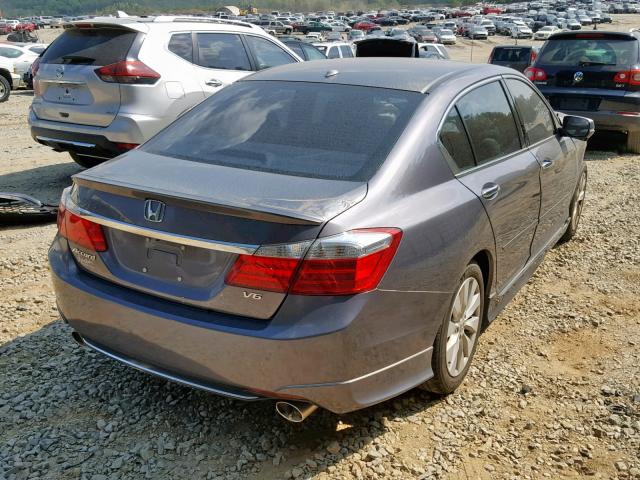 1HGCR3F82FA034317 - 2015 HONDA ACCORD EXL GRAY photo 4