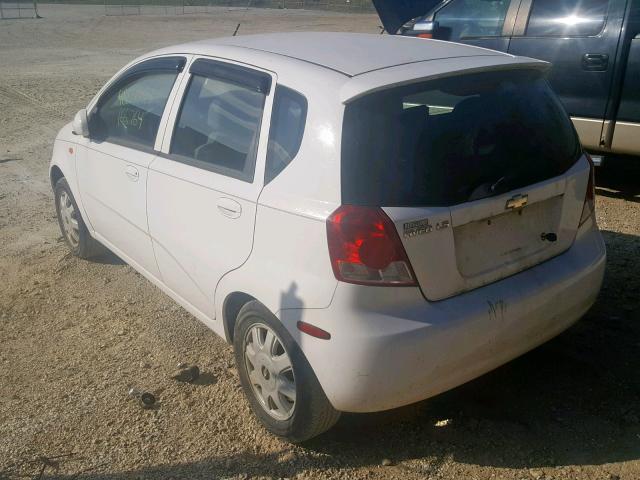 KL1TJ62634B141807 - 2004 CHEVROLET AVEO LS WHITE photo 3