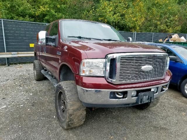 1FTWW31P06ED27144 - 2006 FORD F350 SRW S RED photo 1