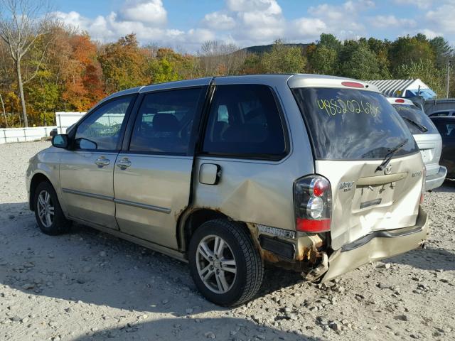 JM3LW28A240513865 - 2004 MAZDA MPV WAGON GOLD photo 3