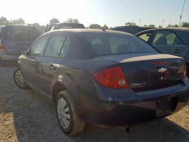 1G1AL58F687350181 - 2008 CHEVROLET COBALT LT BLUE photo 3