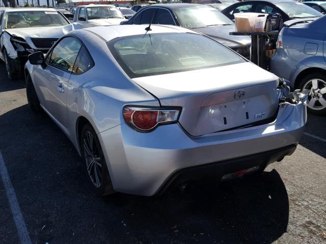 JF1ZNAA13D1730349 - 2013 TOYOTA SCION FR-S SILVER photo 3