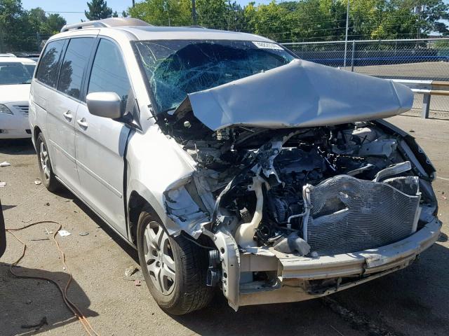 5FNRL38726B025459 - 2006 HONDA ODYSSEY EX SILVER photo 1