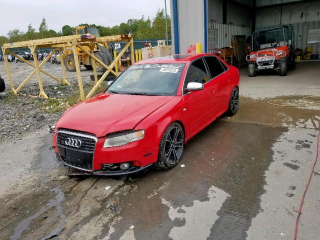 WAUGL68E45A492930 - 2005 AUDI NEW S4 QUA RED photo 2