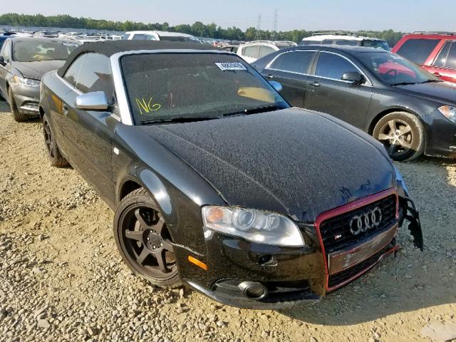 WUARL48H27K900836 - 2007 AUDI S4 QUATTRO BLACK photo 1