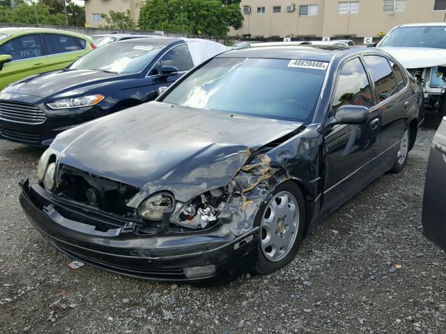 JT8BD69S130186302 - 2003 LEXUS GS 300 BLACK photo 2