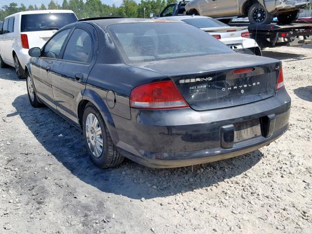 1C3EL46X02N102143 - 2002 CHRYSLER SEBRING LX BLACK photo 3