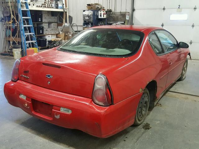 2G1WW12E449339369 - 2004 CHEVROLET MONTE CARL RED photo 4