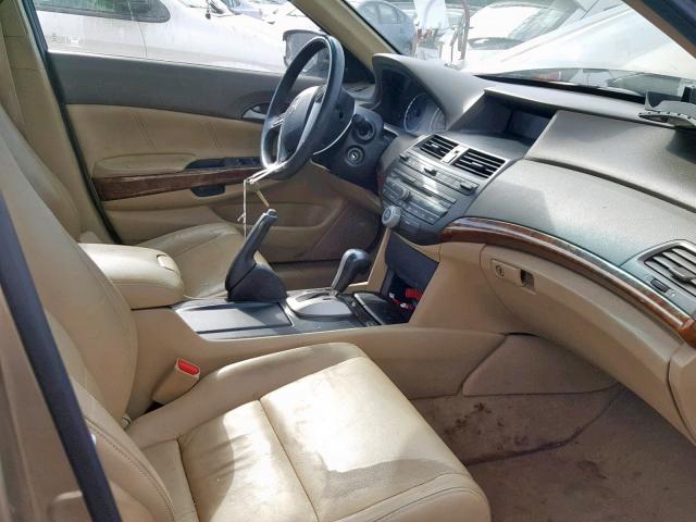 1HGCP2F85AA071550 - 2010 HONDA ACCORD EXL GOLD photo 5