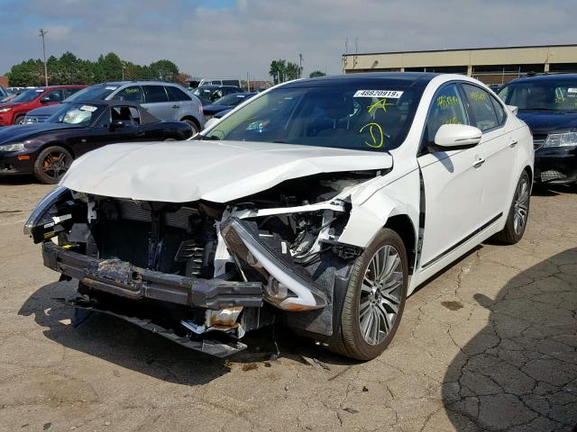 KNALN4D76E5129302 - 2014 KIA CADENZA PR WHITE photo 2