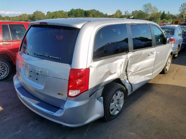 2C4RDGBG3CR343670 - 2012 DODGE GRAND CARA SILVER photo 4