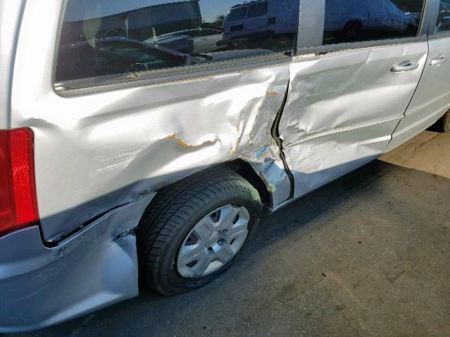 2C4RDGBG3CR343670 - 2012 DODGE GRAND CARA SILVER photo 9