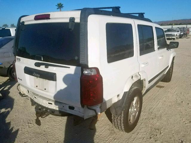 1J8HG48K77C554424 - 2007 JEEP COMMANDER თეთრი ფოტო 4