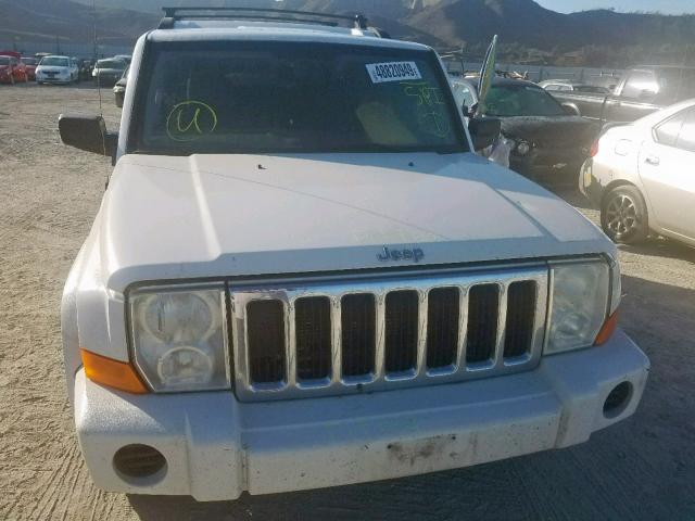 1J8HG48K77C554424 - 2007 JEEP COMMANDER თეთრი ფოტო 9