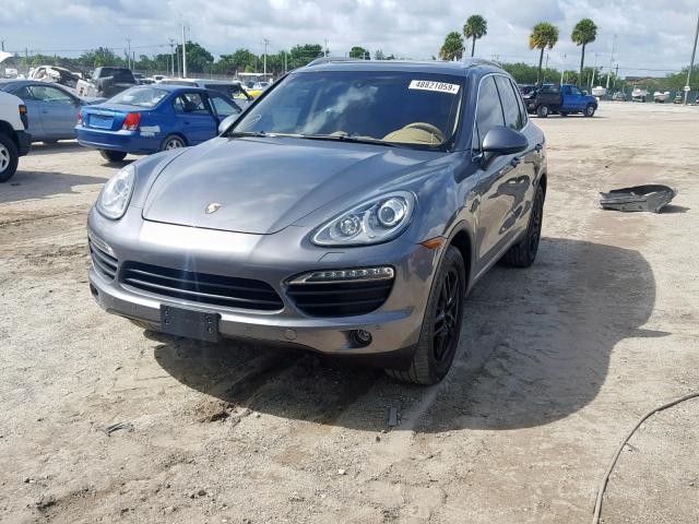 WP1AB2A22DLA84481 - 2013 PORSCHE CAYENNE S GRAY photo 2