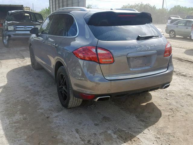 WP1AB2A22DLA84481 - 2013 PORSCHE CAYENNE S GRAY photo 3