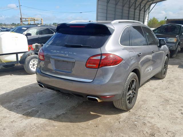 WP1AB2A22DLA84481 - 2013 PORSCHE CAYENNE S GRAY photo 4