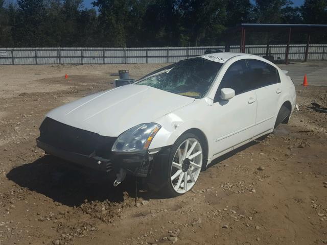 1N4BA41E06C824875 - 2006 NISSAN MAXIMA SE WHITE photo 2