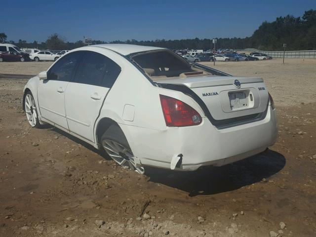 1N4BA41E06C824875 - 2006 NISSAN MAXIMA SE WHITE photo 3