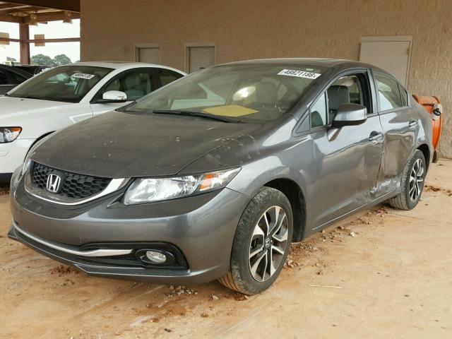 2HGFB2F9XDH516603 - 2013 HONDA CIVIC EXL GRAY photo 2