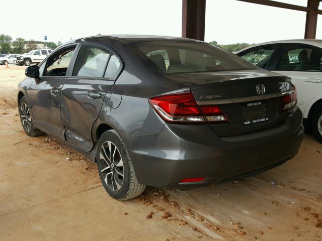 2HGFB2F9XDH516603 - 2013 HONDA CIVIC EXL GRAY photo 3