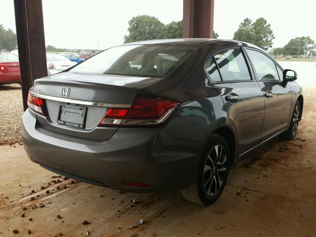 2HGFB2F9XDH516603 - 2013 HONDA CIVIC EXL GRAY photo 4