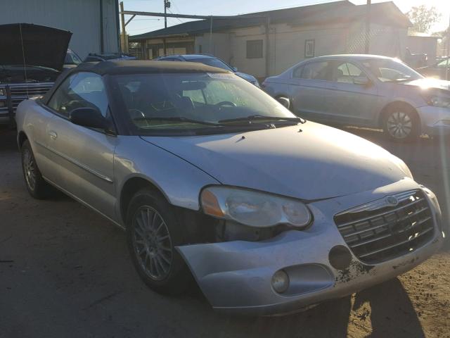 1C3EL55R04N352963 - 2004 CHRYSLER SEBRING LX SILVER photo 1