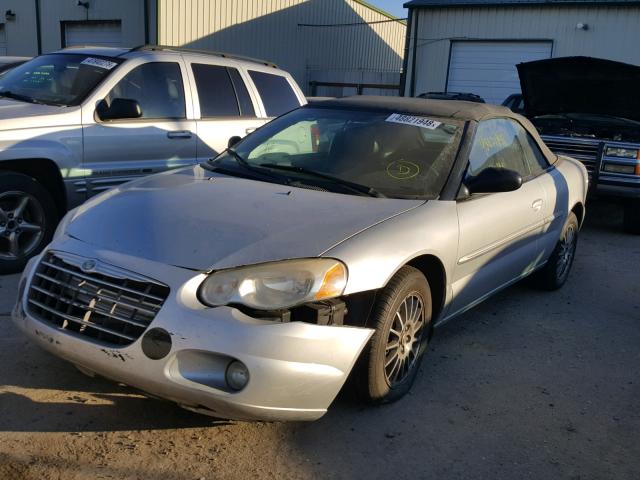 1C3EL55R04N352963 - 2004 CHRYSLER SEBRING LX SILVER photo 2