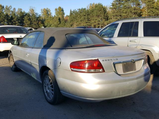 1C3EL55R04N352963 - 2004 CHRYSLER SEBRING LX SILVER photo 3