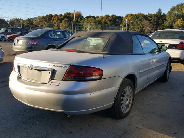 1C3EL55R04N352963 - 2004 CHRYSLER SEBRING LX SILVER photo 4