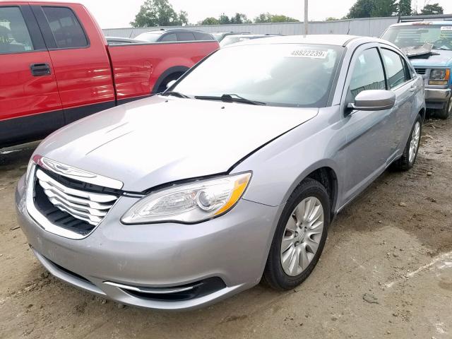 1C3CCBAB0EN122937 - 2014 CHRYSLER 200 LX SILVER photo 2