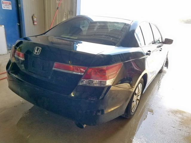 1HGCP2F34CA022265 - 2012 HONDA ACCORD LX BLACK photo 4